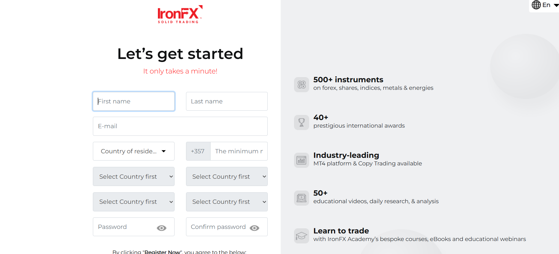 Introduction to IRONFX GLOBAL(Ironfxglobal.com Scam?)